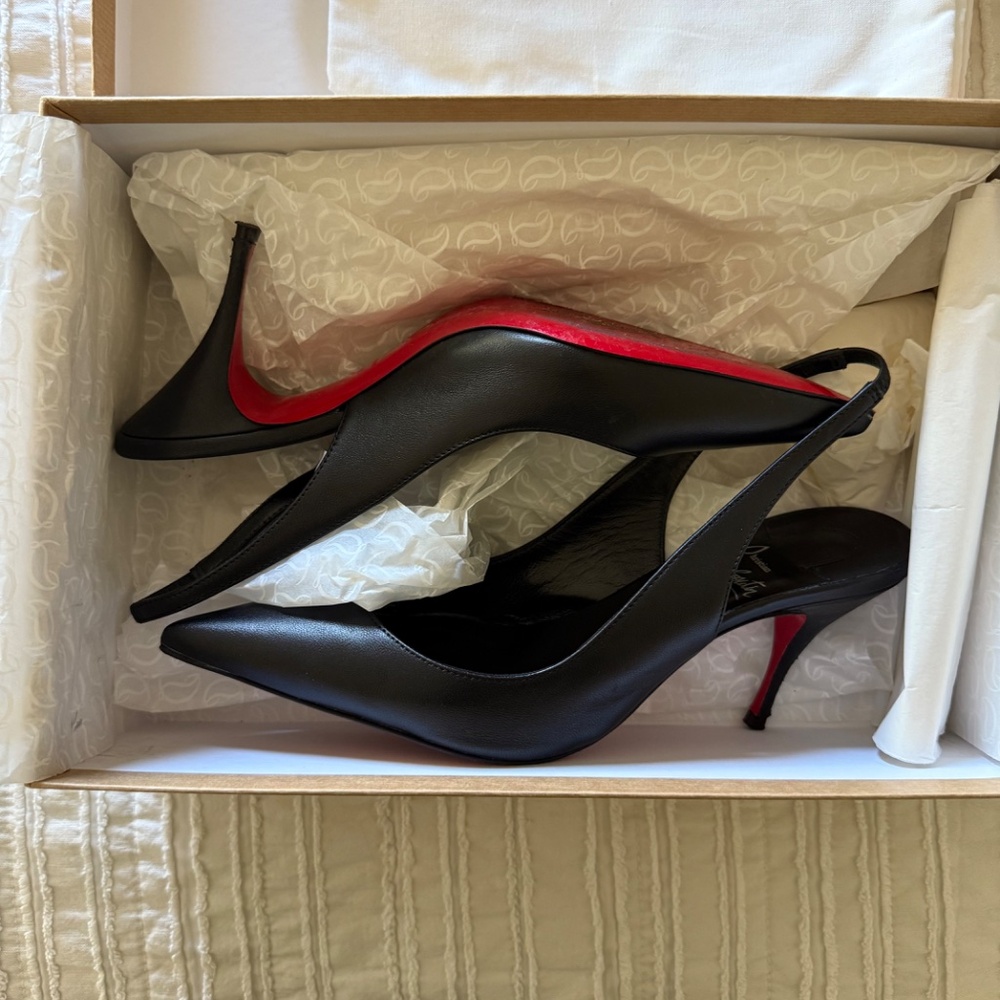 Christian Louboutin Clara Napa Slingback blk - Picture 10 of 12
